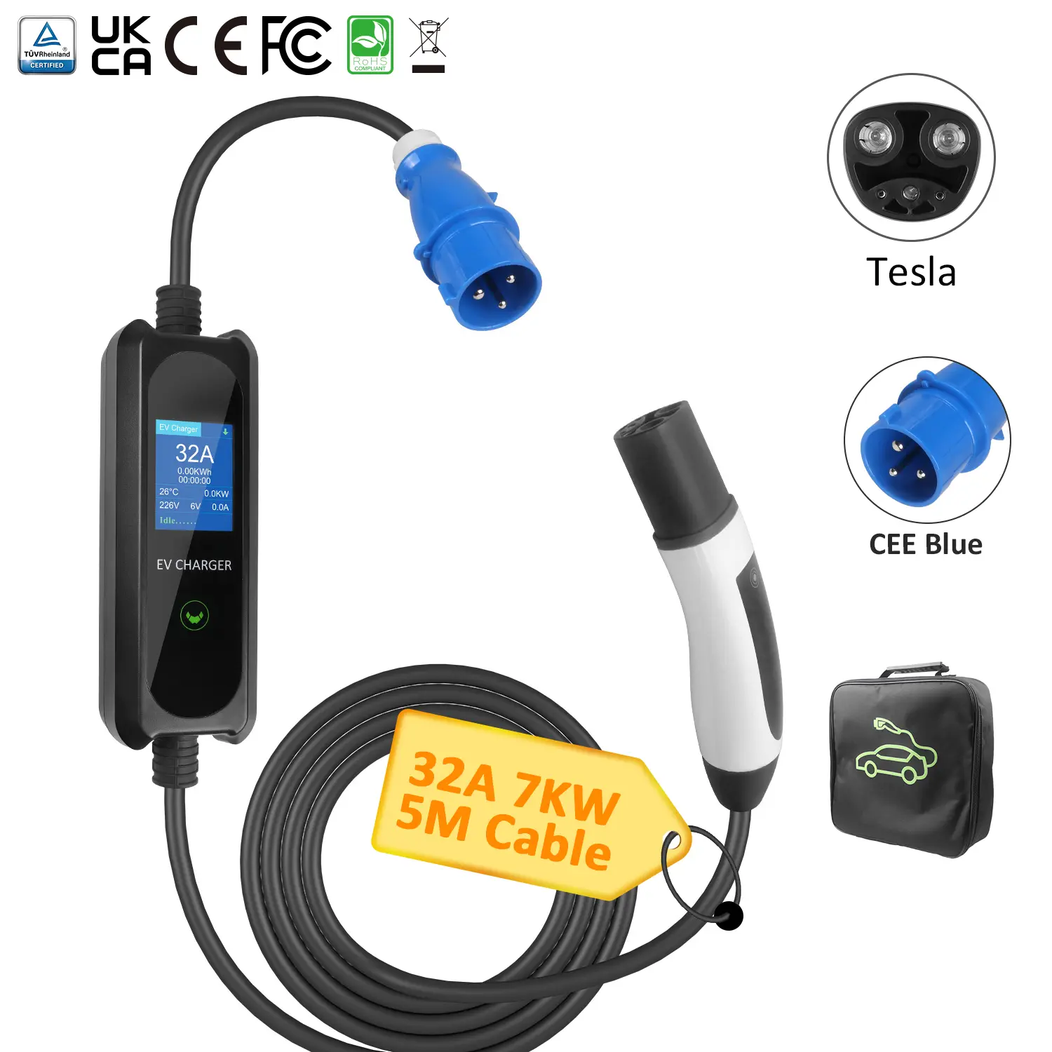 Tesla Portable EV Charger – High-Performance Charging Solution for Your Electric Vehicle (5)2zt