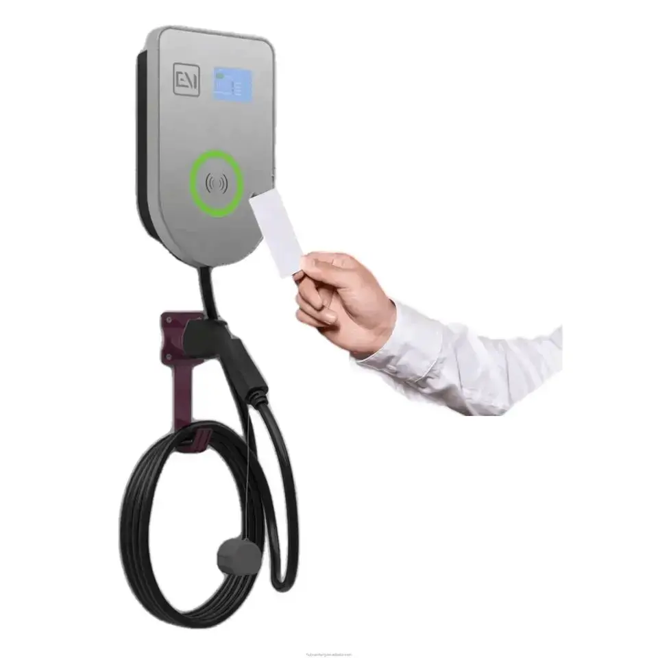 Type 2 Electric Car Charging Pile Wallbox EV Charging Station (5)axn