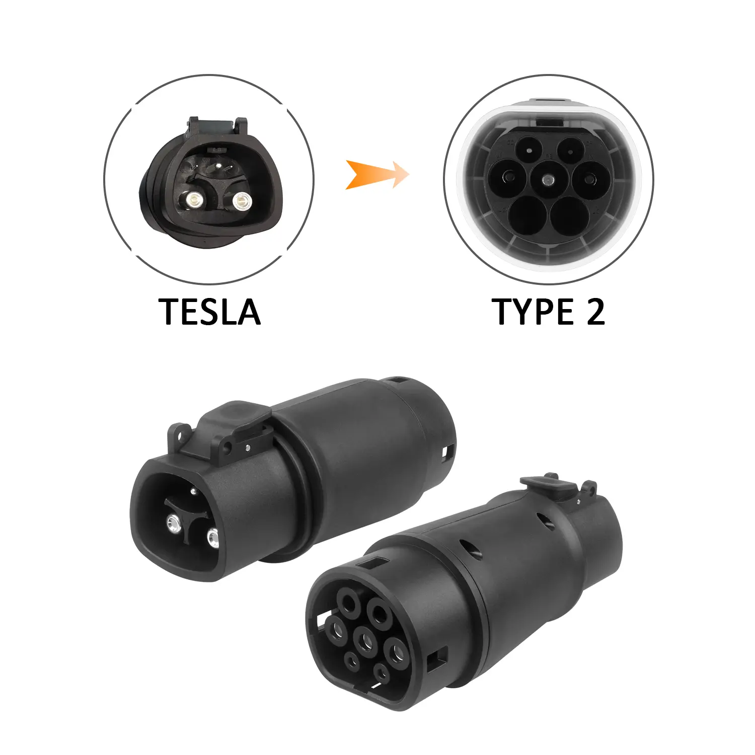 32A Tesla TO Type 2 Car Charger Adapter (5)7x8