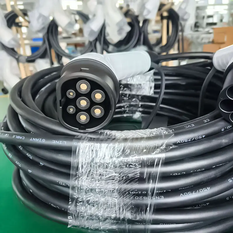 Customized car charging gun 40m European standard male to European standard female