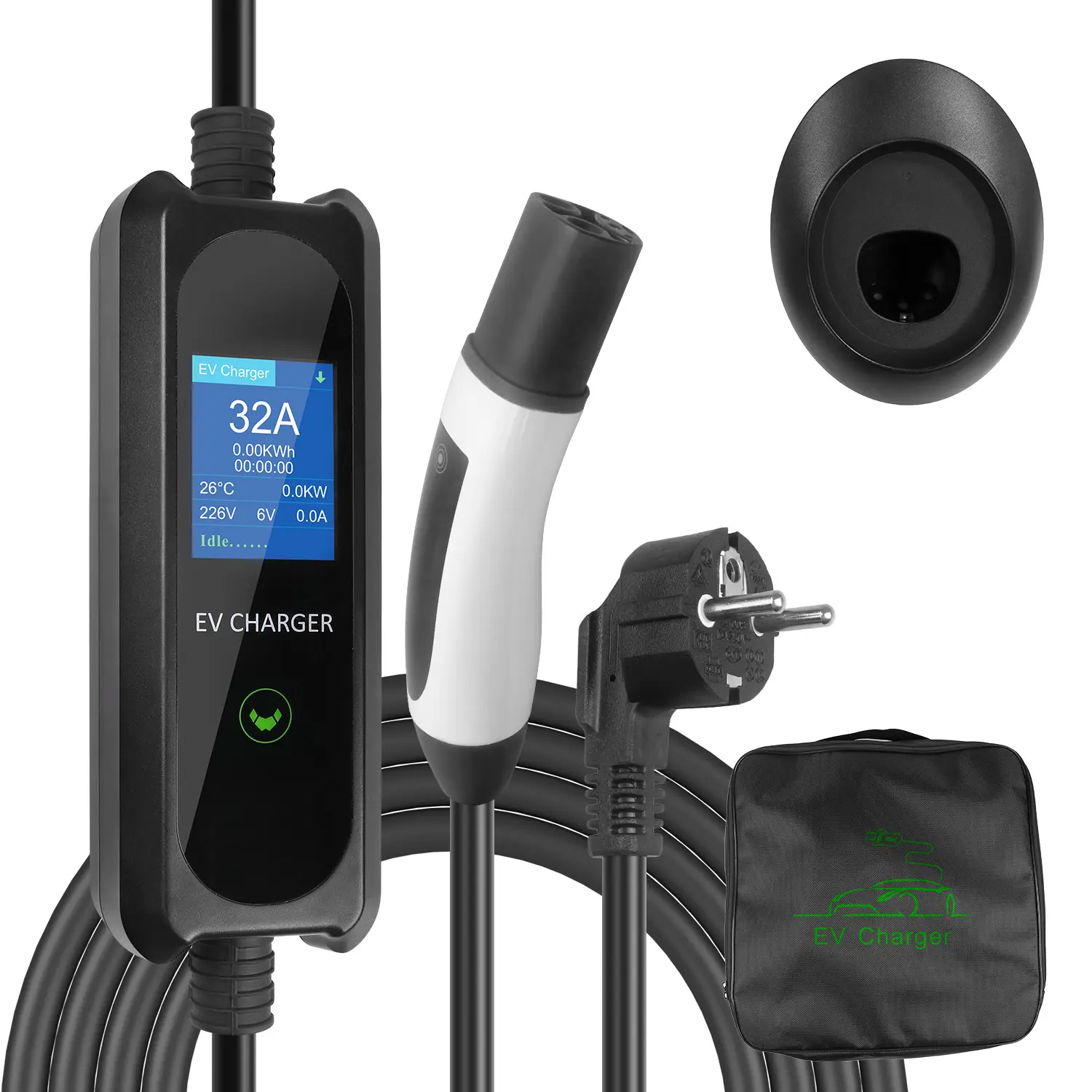 Tesla Portable EV Charger with Large Screen Display (5)b3l