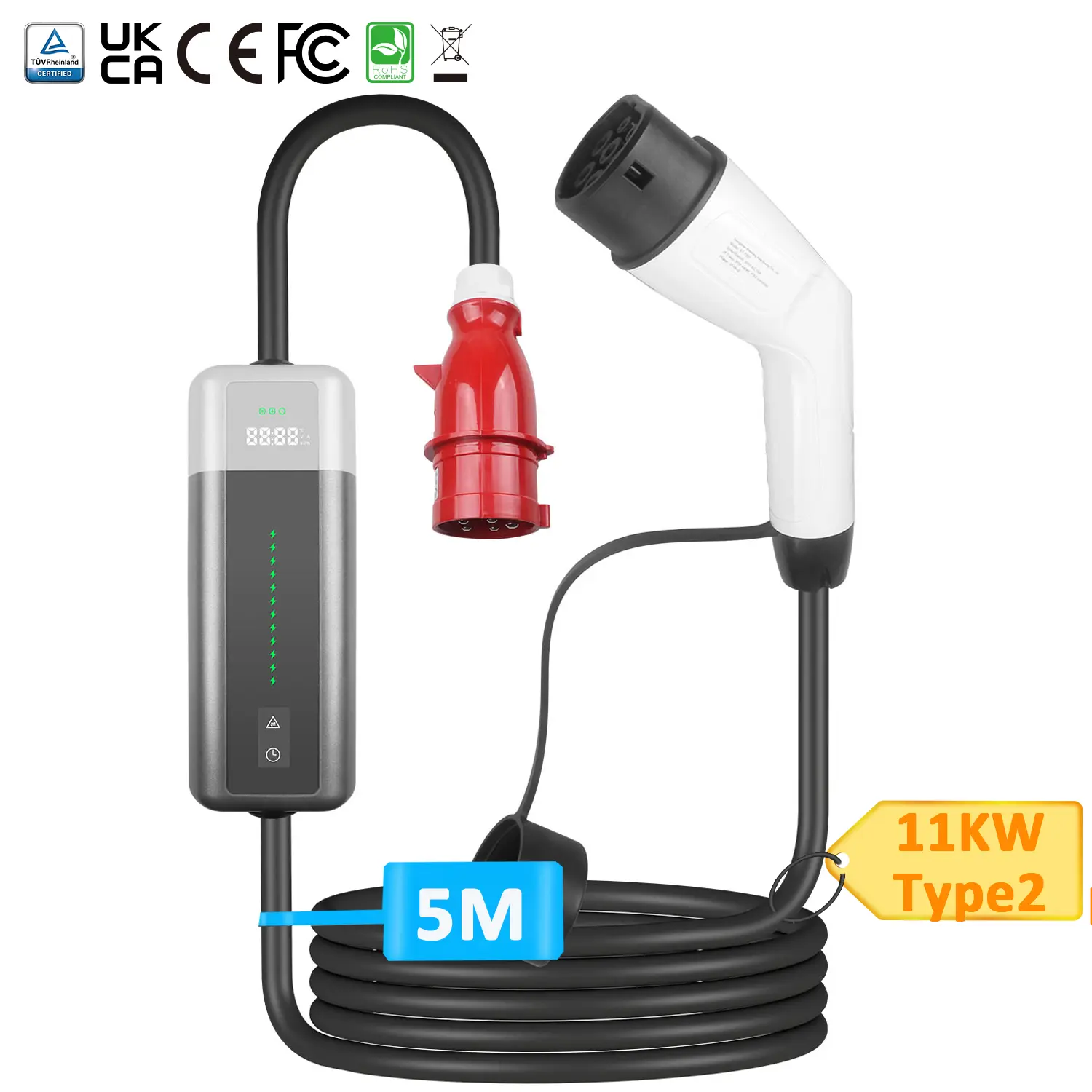 Type 2 Portable EV Charger: Ultimate 22KW & 11KW Solution for Europe
