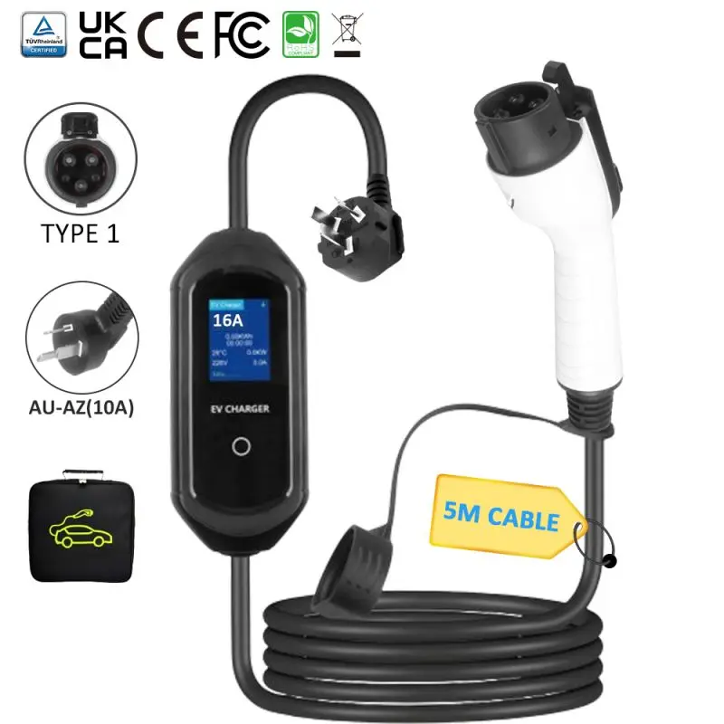 J1772 Portable EV Charger – High-Performance Level 1/Level 2 Charging Solution