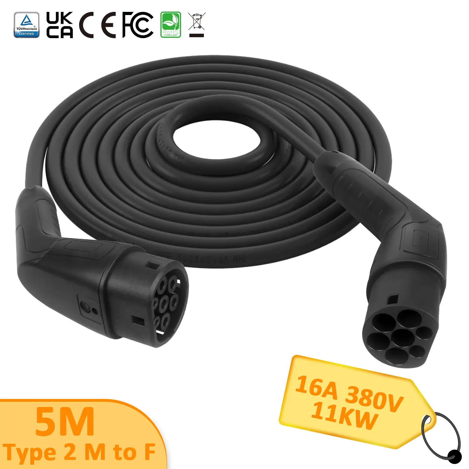 High Speed Charging IP55 CCS2 to Tesla EV Charging Adapter (7)63z