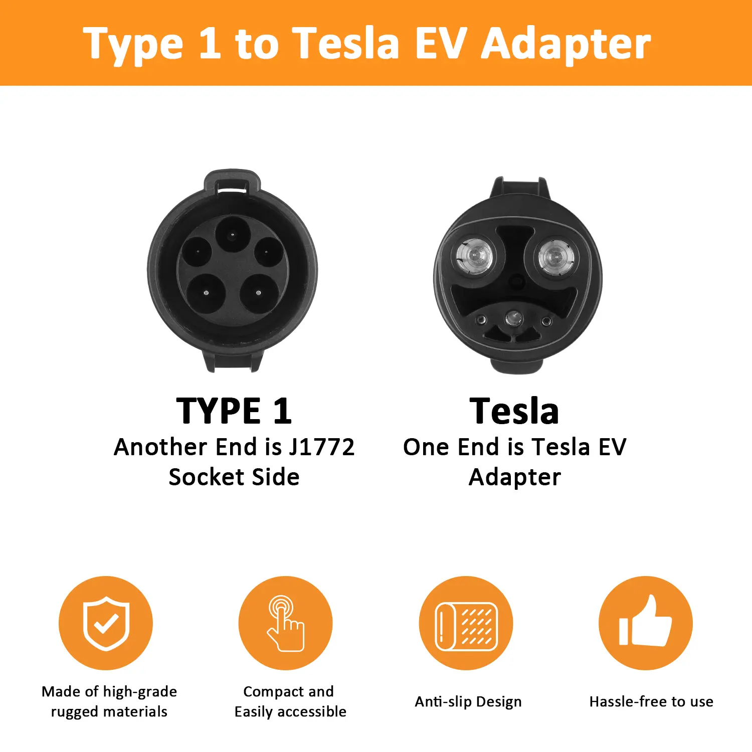 80A EV Charger Type 1 to Tesla EV Charging Adapter (7)nsi