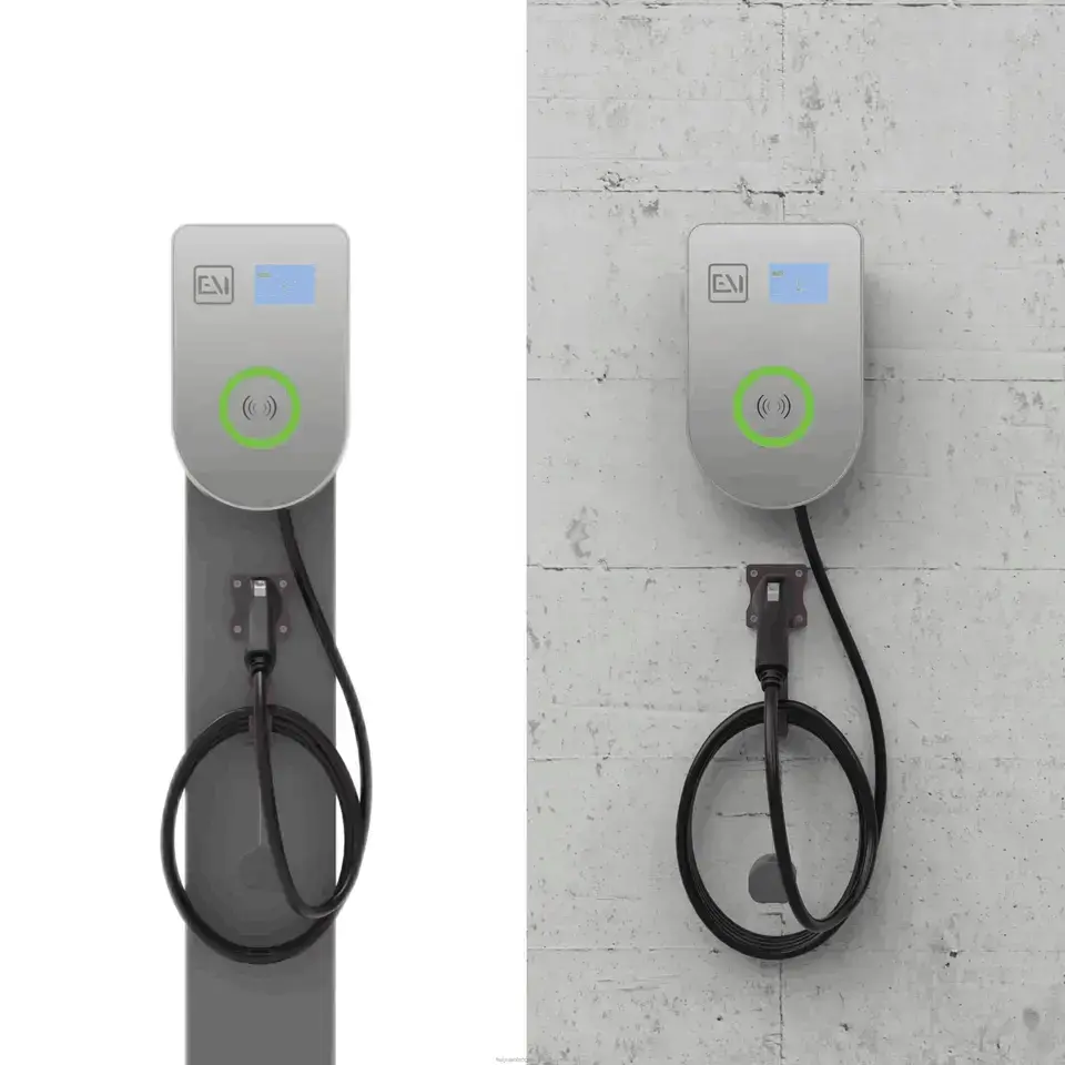 Type 2 Electric Car Charging Pile Wallbox EV Charging Station (4)fcn