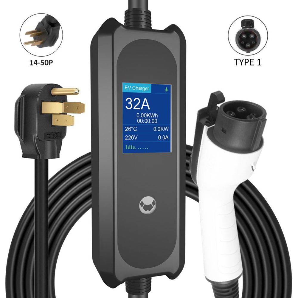 26ft EV Portable Charger 3.5KW with NEMA 14-50 Plug