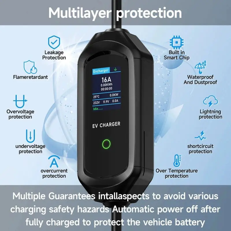 J1772 Portable EV Charger – High-Performance Level 1Level 2 Charging Solution (5)