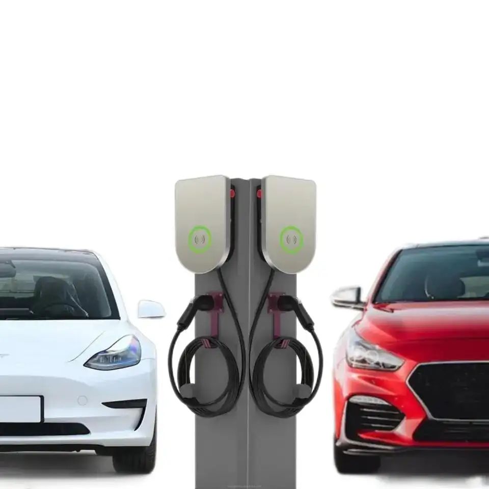 Type 2 Electric Car Charging Pile Wallbox EV Charging Station (6)hwj