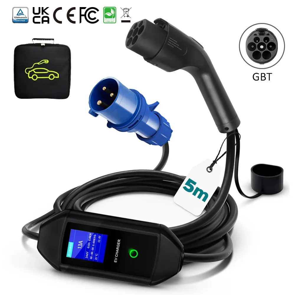 High Speed Charging IP55 CCS2 to Tesla EV Charging Adapter (7)63z