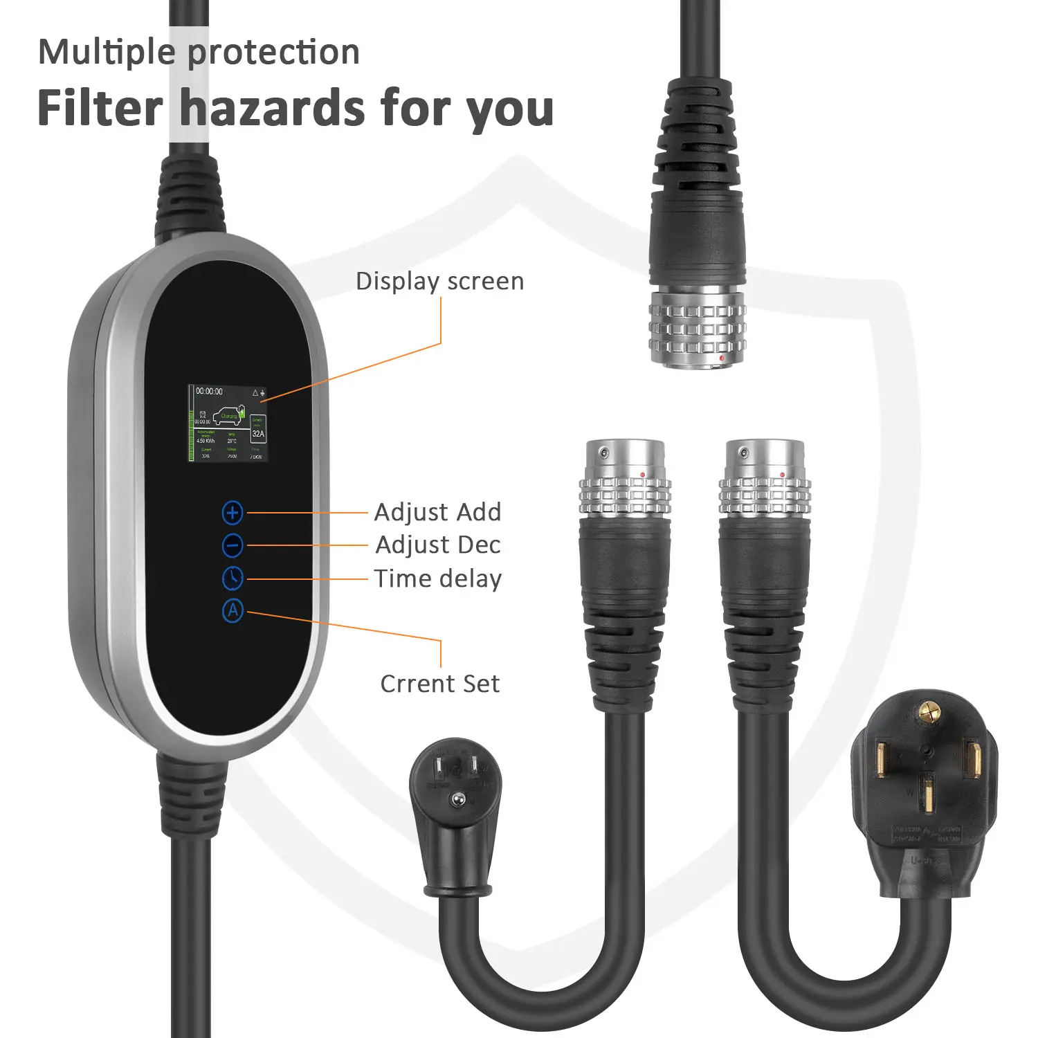 TESLA Intelligent Portable EV Charger Advanced Safety and Smart Charging  (4)s4h