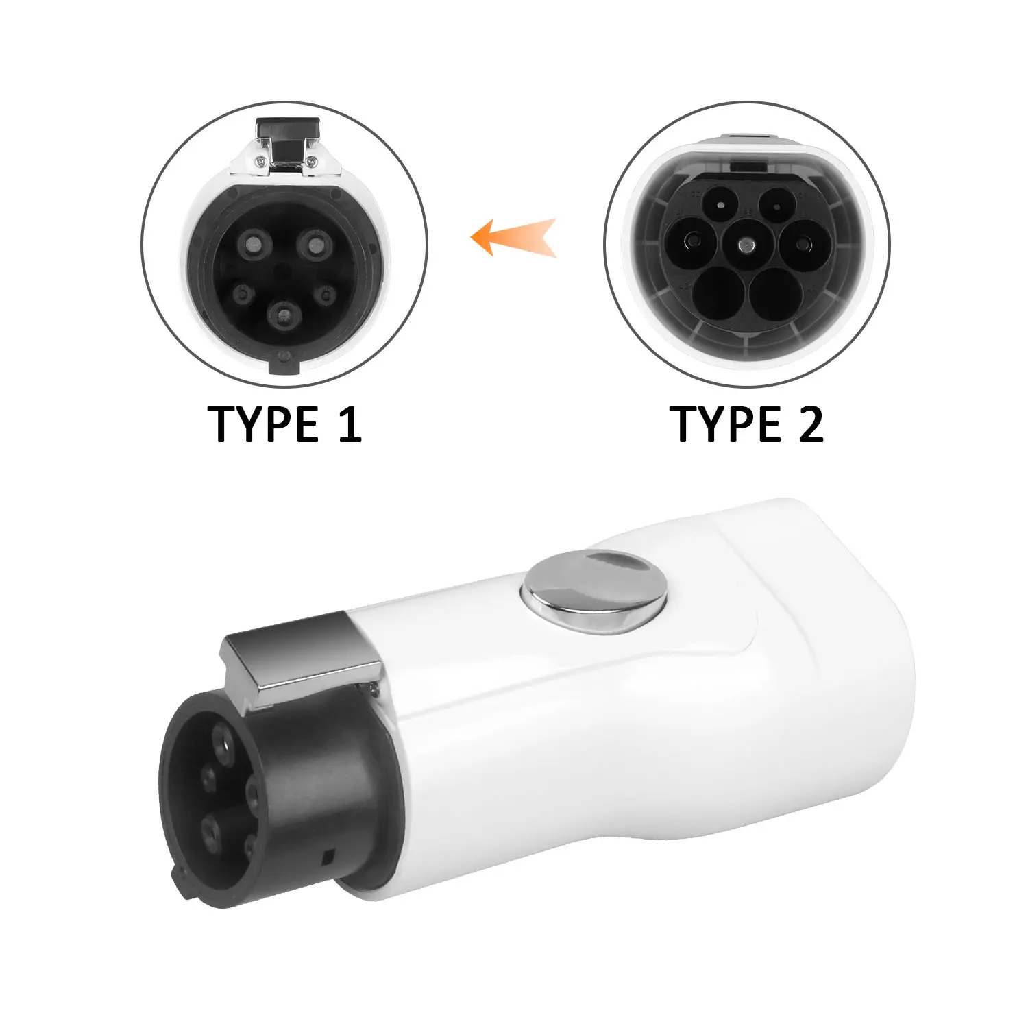 EV Charger Type 2 to Type 1 32A Charger Connector Adapter (5)vap