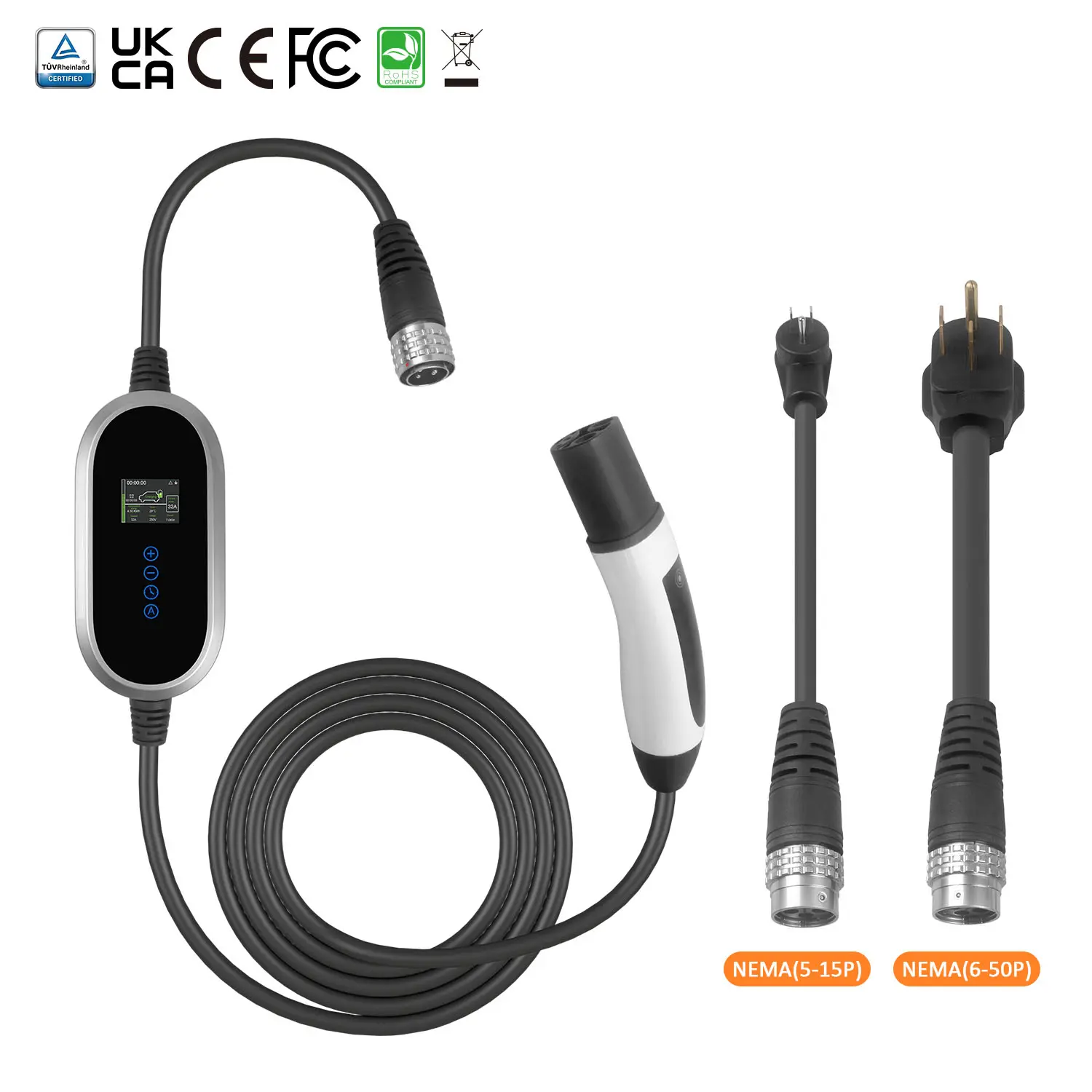 TESLA Intelligent Portable EV Charger Advanced Safety and Smart Charging