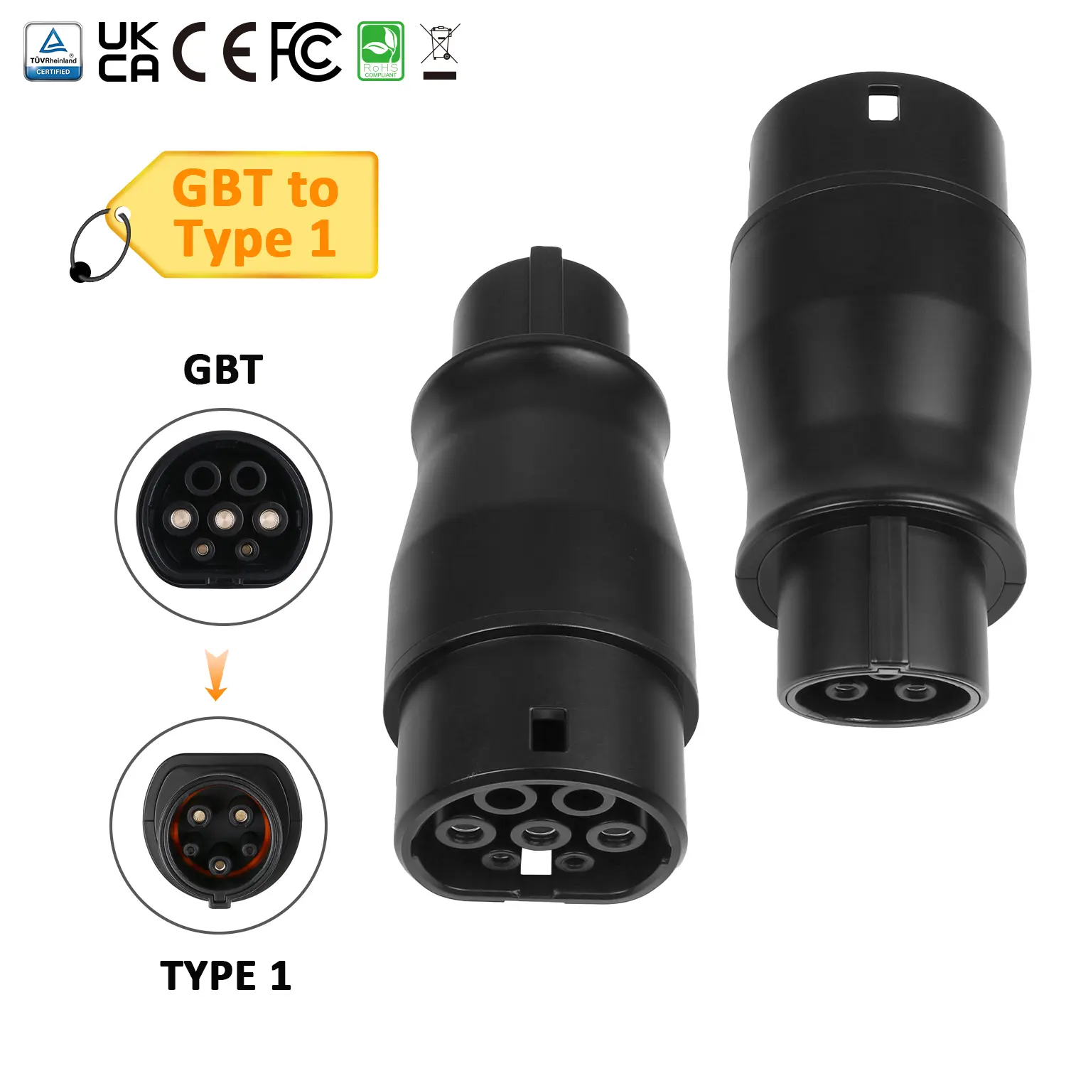 GBT TO TYPE1 Charging Adapter for American-Standard Vehicles