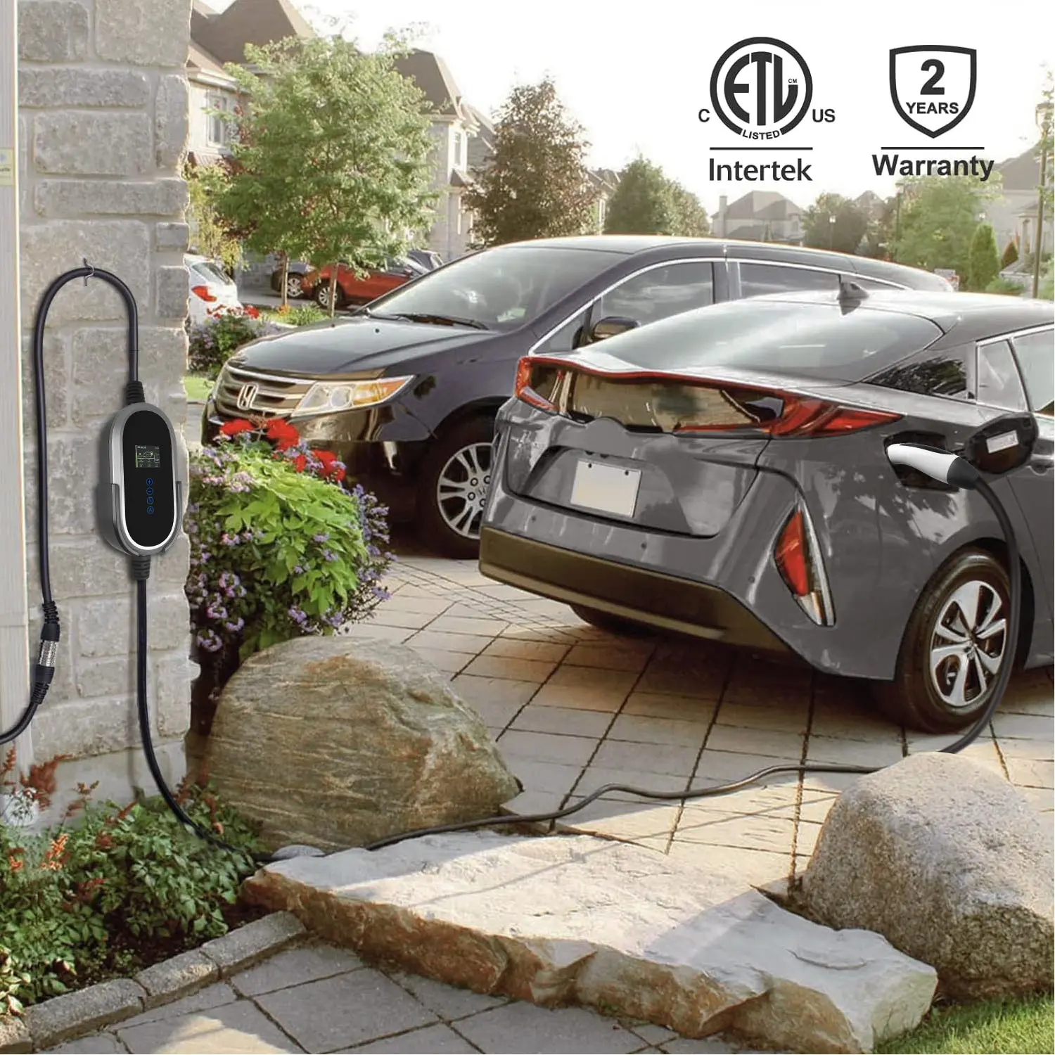 TESLA Intelligent Portable EV Charger Advanced Safety and Smart Charging  (7)bul
