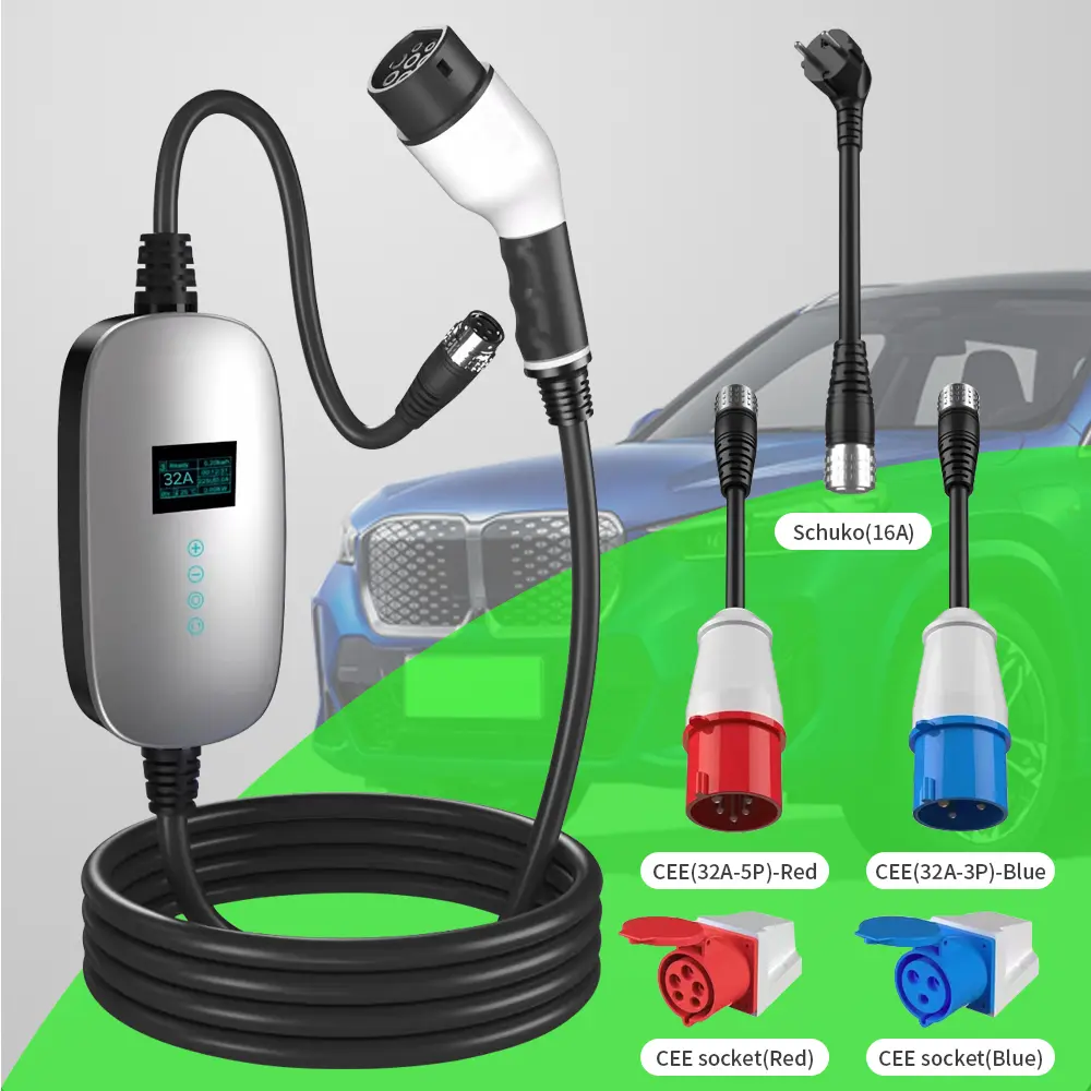 Advanced Type 2 Portable EV Charger Efficient, Safe, Versatile (4)7jy