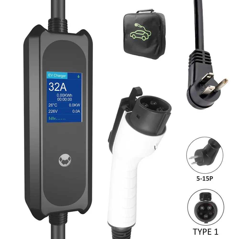 Type 1 Electric Car Charger NEMA 5-15 Plug 3.5KW EV Charger