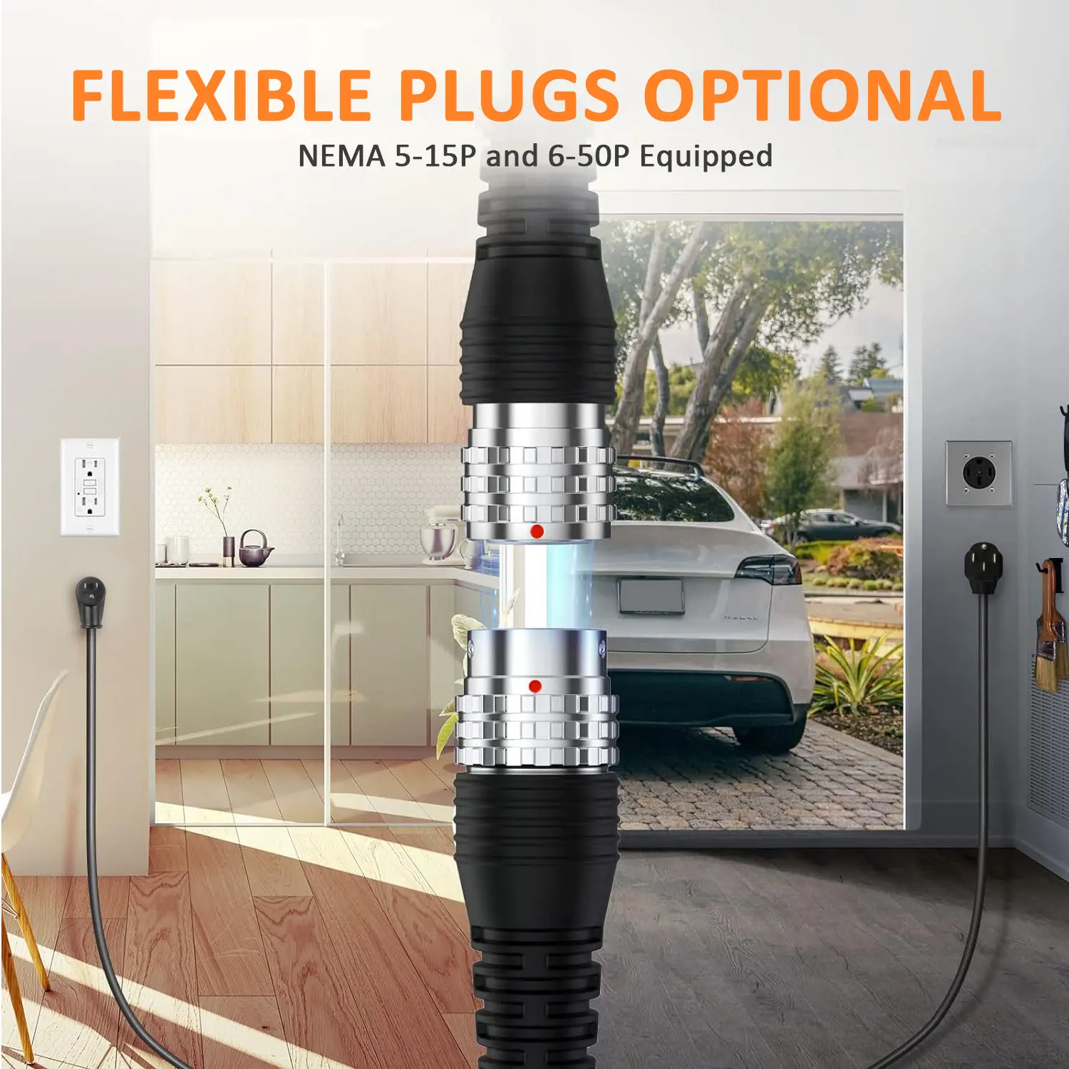 TESLA Intelligent Portable EV Charger Advanced Safety and Smart Charging  (3)21l