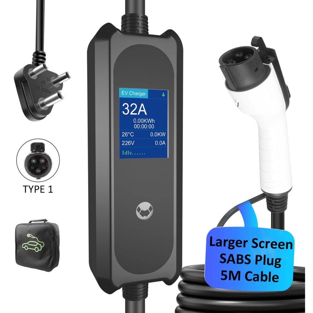 SABS Plug Level 1 & 2 Customizable 3.5KW Portable EV Charging Solution