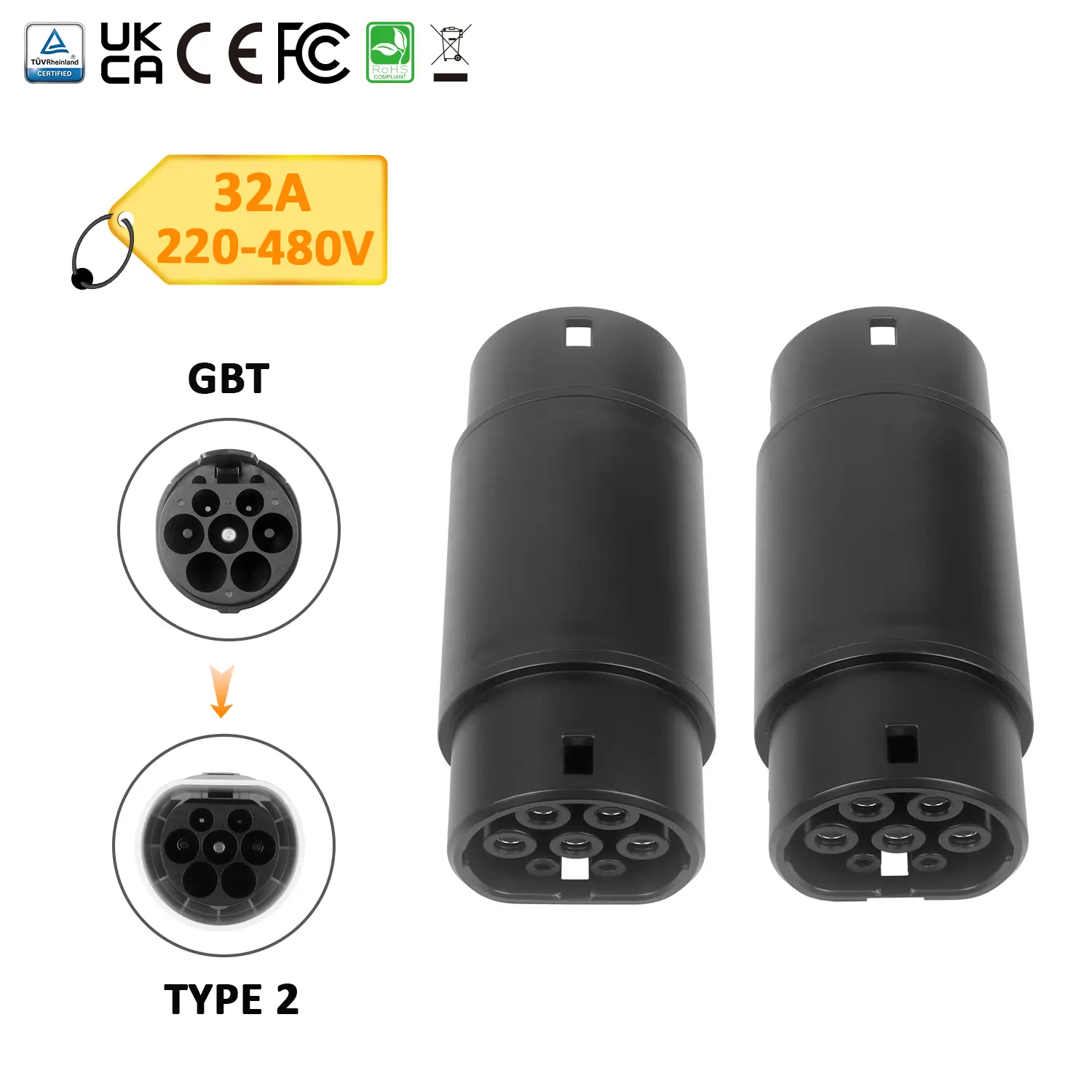 EV Charger Adapter GB/T TO Type 2 EV Charger Adapter
