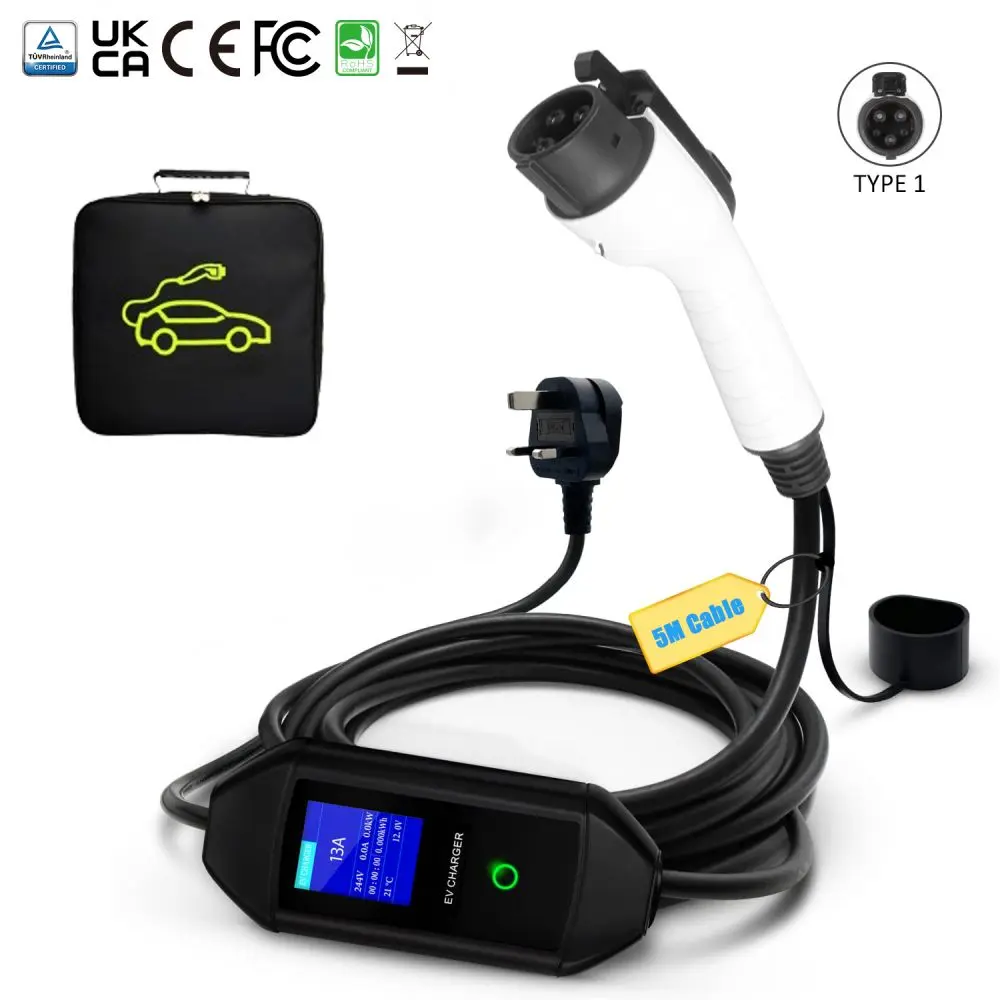 EV Charger 5M Charging Cable Mobile Home EV Charger